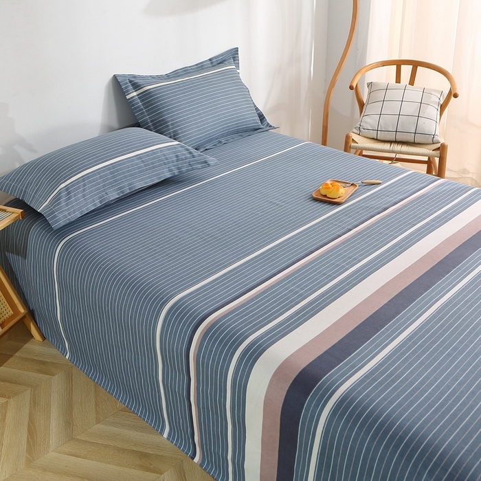 91家纺网 家纺一手货源 找家纺 晶缦2023新款全棉老粗布凉席三件套 幽兰之境