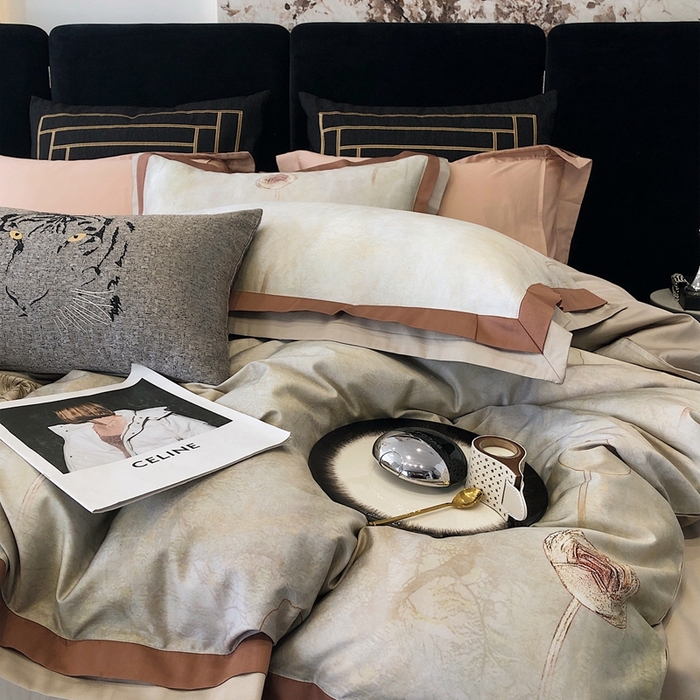 91家纺网 家纺一手货源 找家纺 涞澳家纺 2023新款100支数码印花 春和