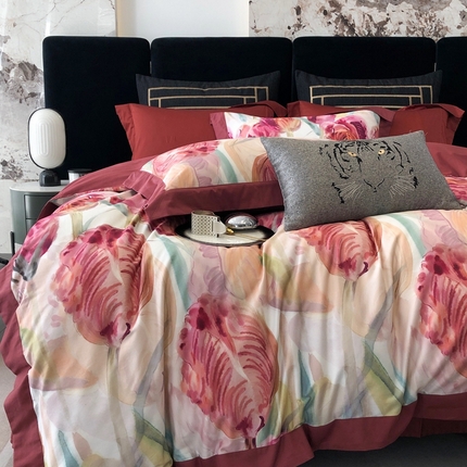 涞澳家纺 2023新款100支数码印花 花海