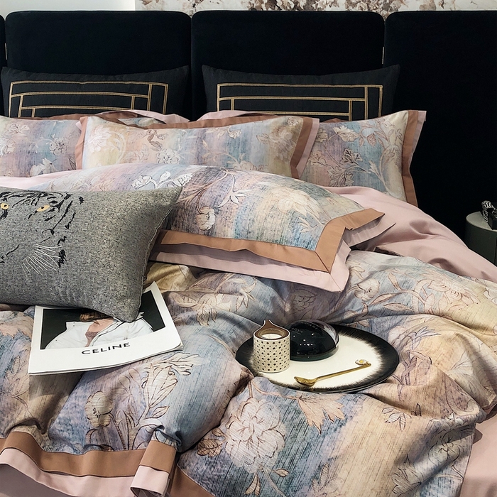 91家纺网 家纺一手货源 找家纺 涞澳家纺 2023新款100支数码印花 茉优