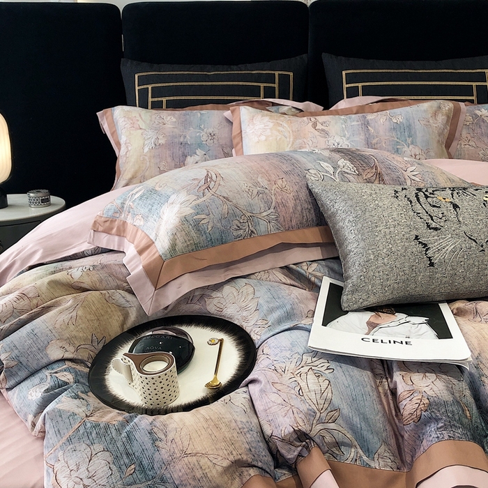 91家纺网 家纺一手货源 找家纺 涞澳家纺 2023新款100支数码印花 茉优