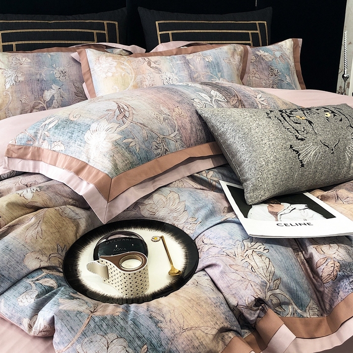 91家纺网 家纺一手货源 找家纺 涞澳家纺 2023新款100支数码印花 茉优