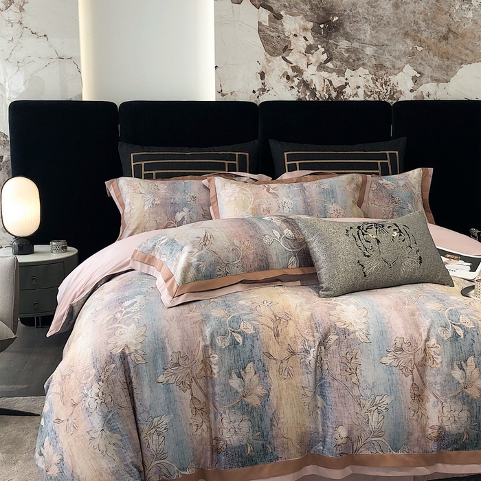 91家纺网 家纺一手货源 找家纺 涞澳家纺 2023新款100支数码印花 茉优