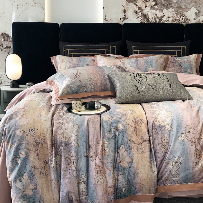 91家纺网 家纺一手货源 找家纺 涞澳家纺 2023新款100支数码印花 茉优