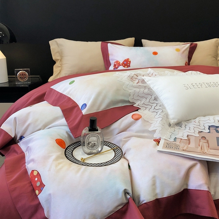 91家纺网 家纺一手货源 找家纺 涞澳家纺 2023新款100支数码印花 奈雪