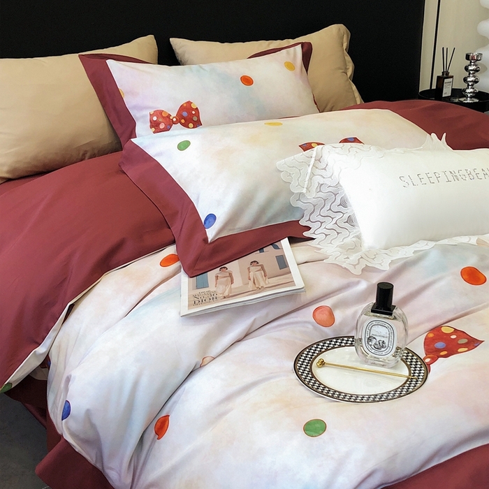 91家纺网 家纺一手货源 找家纺 涞澳家纺 2023新款100支数码印花 奈雪