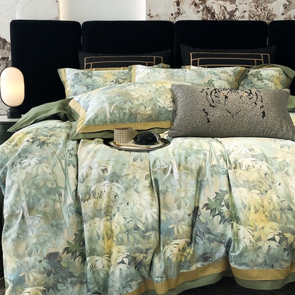 涞澳家纺 2023新款100支数码印花 树屿