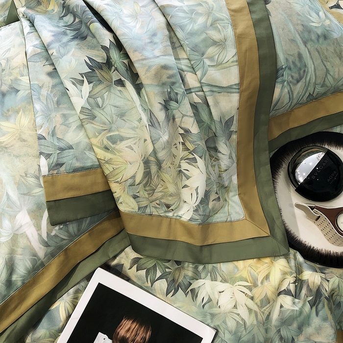 91家纺网 家纺一手货源 找家纺 涞澳家纺 2023新款100支数码印花 树屿