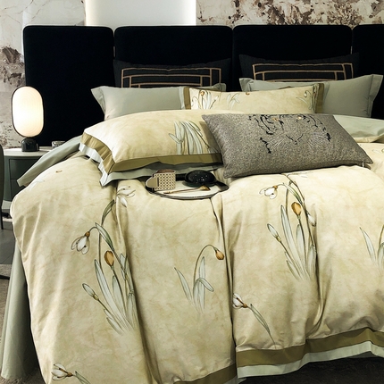 涞澳家纺 2023新款100支数码印花 晓风