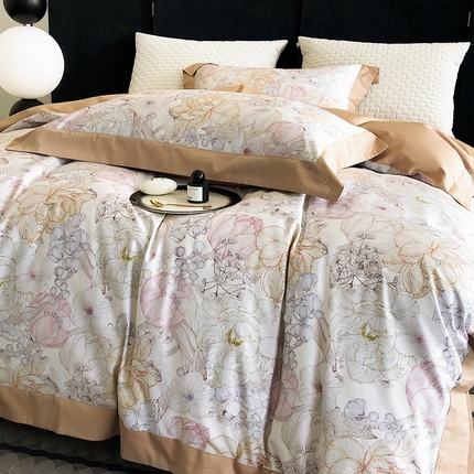 涞澳家纺 2023新款100支数码印花 知夏-米