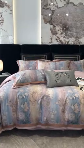 91家纺网 家纺一手货源 找家纺 涞澳家纺 2023新款100支数码印花 茉优