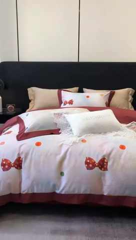 91家纺网 家纺一手货源 找家纺 涞澳家纺 2023新款100支数码印花 奈雪