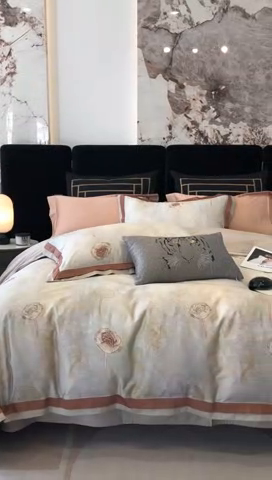 91家纺网 家纺一手货源 找家纺 涞澳家纺 2023新款100支数码印花 春和