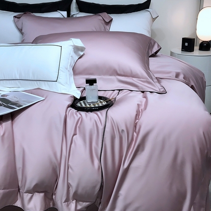 91家纺网 家纺一手货源 找家纺 涞澳 2023 120支丝绸缎 路亚-豆沙粉