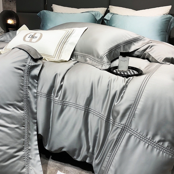 91家纺网 家纺一手货源 找家纺 （总）涞澳 2023 纯色压线天丝-云汐