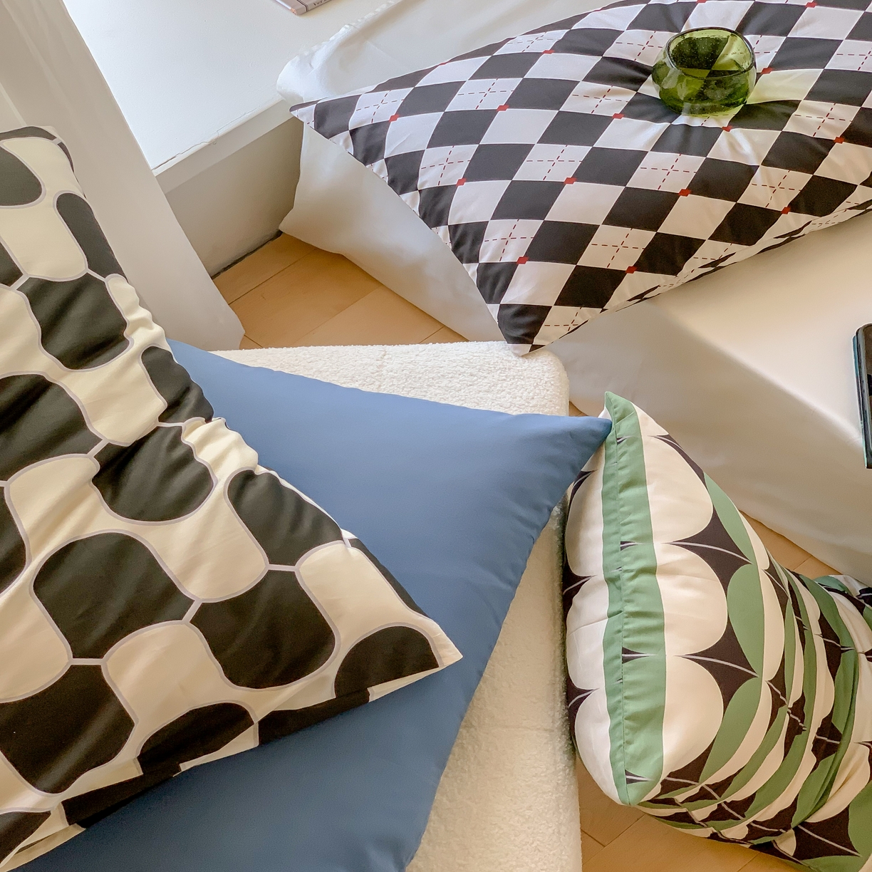 91家纺网 家纺一手货源 找家纺 窝米 全棉水洗棉枕套（纯色类） 克莱因蓝枕套