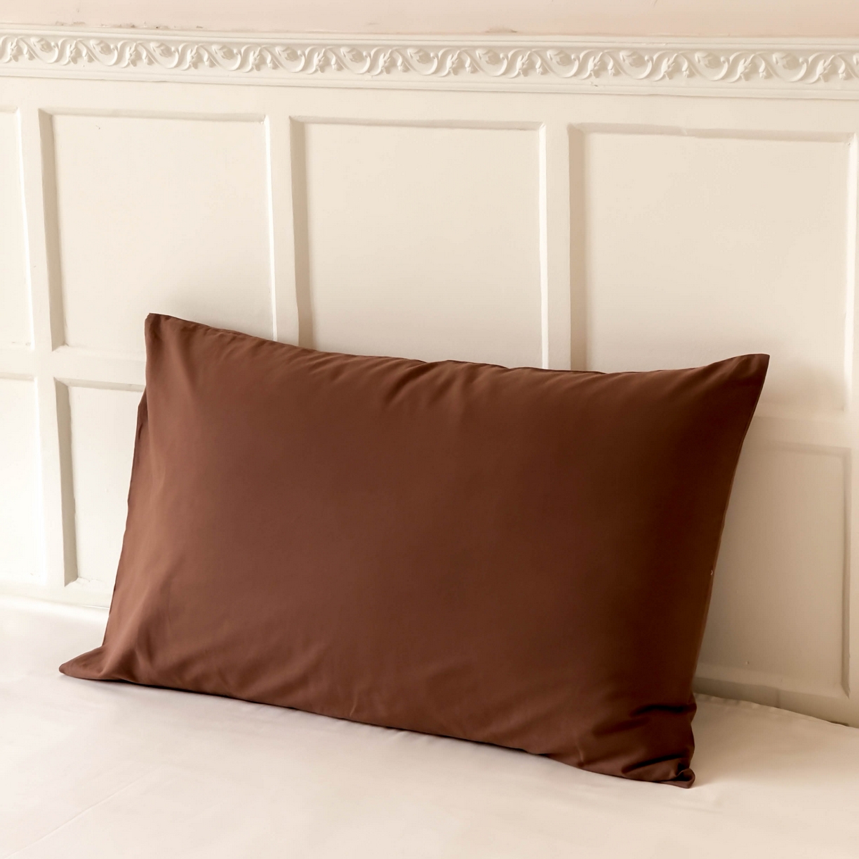 91家纺网 家纺一手货源 找家纺 窝米 全棉水洗棉枕套（纯色类） 摩卡枕套