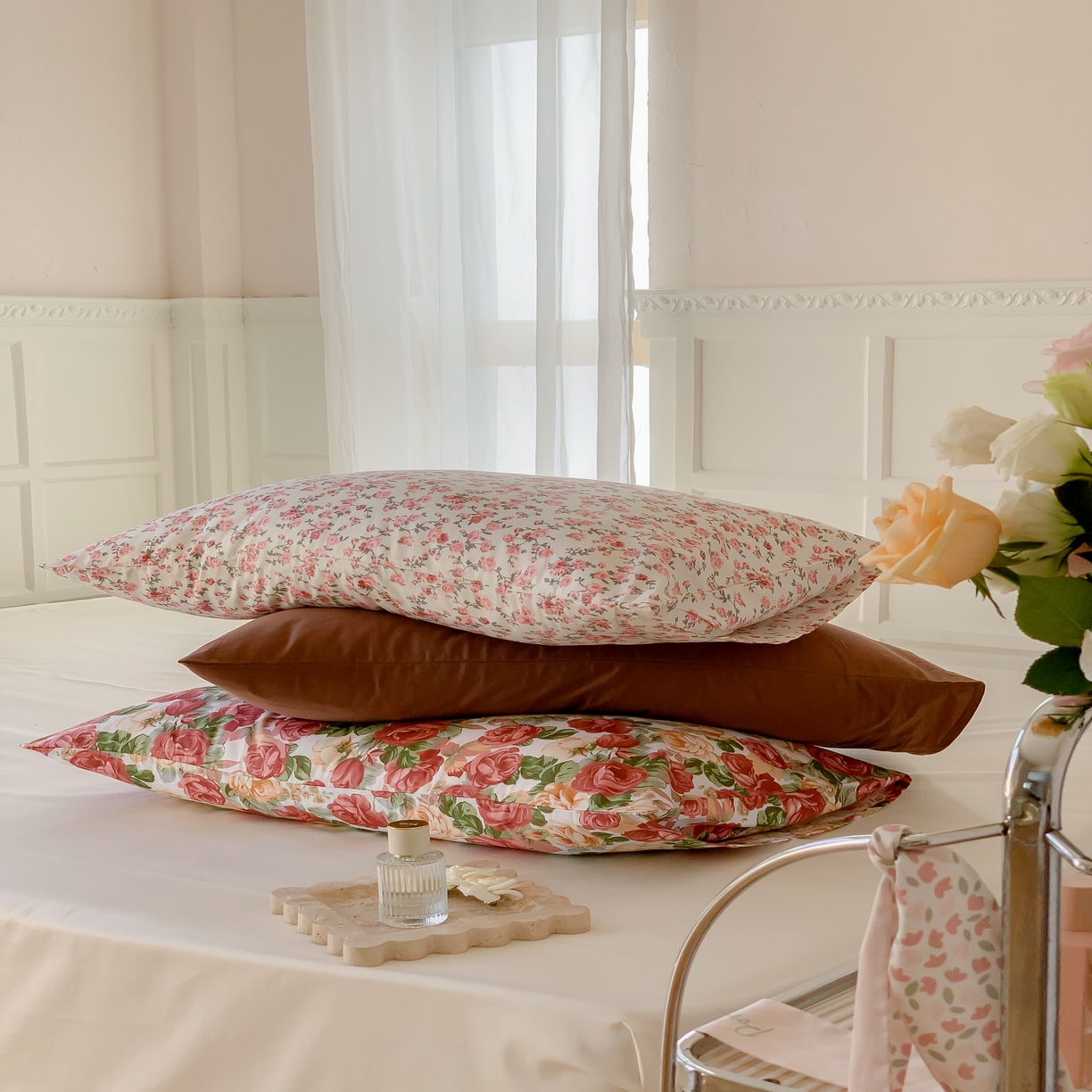 91家纺网 家纺一手货源 找家纺 窝米 全棉水洗棉枕套（纯色类） 摩卡枕套