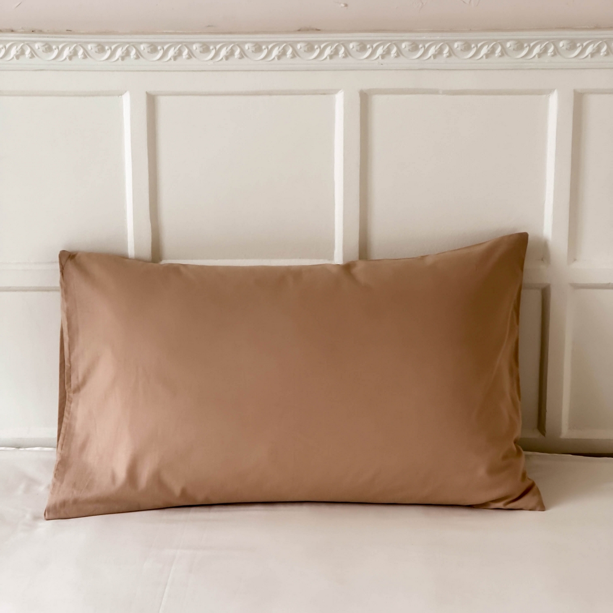 91家纺网 家纺一手货源 找家纺 窝米 全棉水洗棉枕套（纯色类） 奶茶枕套