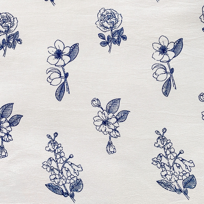 91家纺网 家纺一手货源 找家纺 畅畅家纺2023新款A类水洗棉麻双层纱夏被四件套 花开半夏