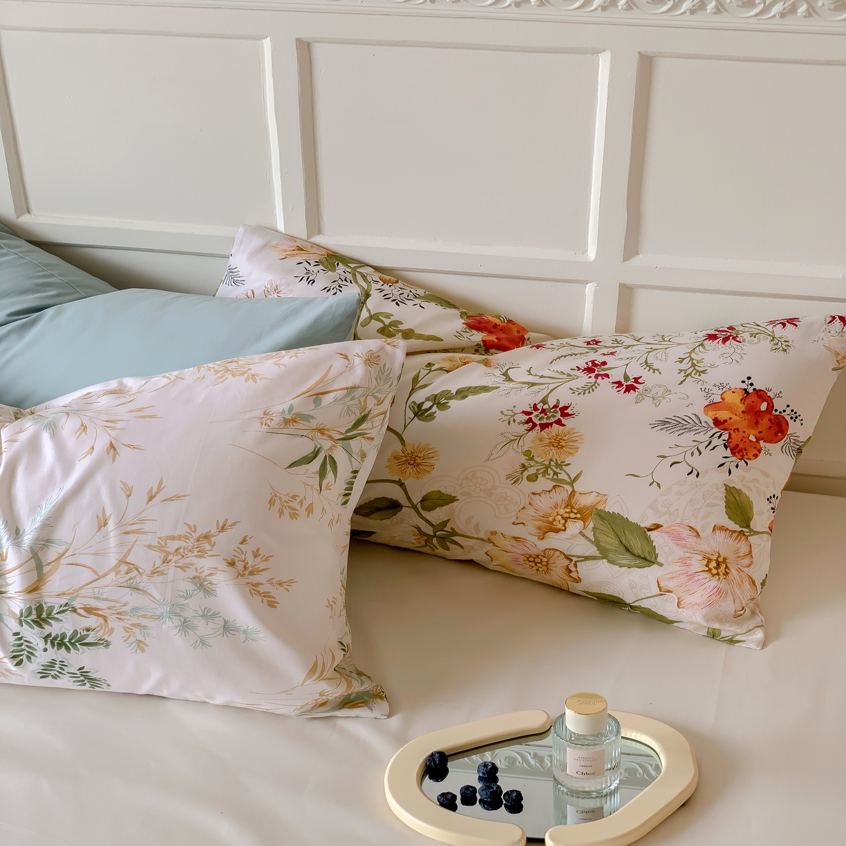 91家纺网 家纺一手货源 找家纺 （总）窝米 全棉斜纹枕套（花卉类）