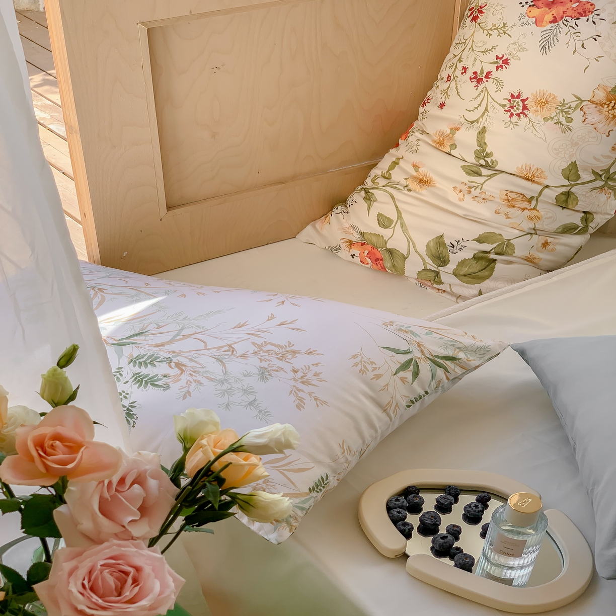 91家纺网 家纺一手货源 找家纺 窝米 全棉斜纹枕套（花卉类） 初恋枕套