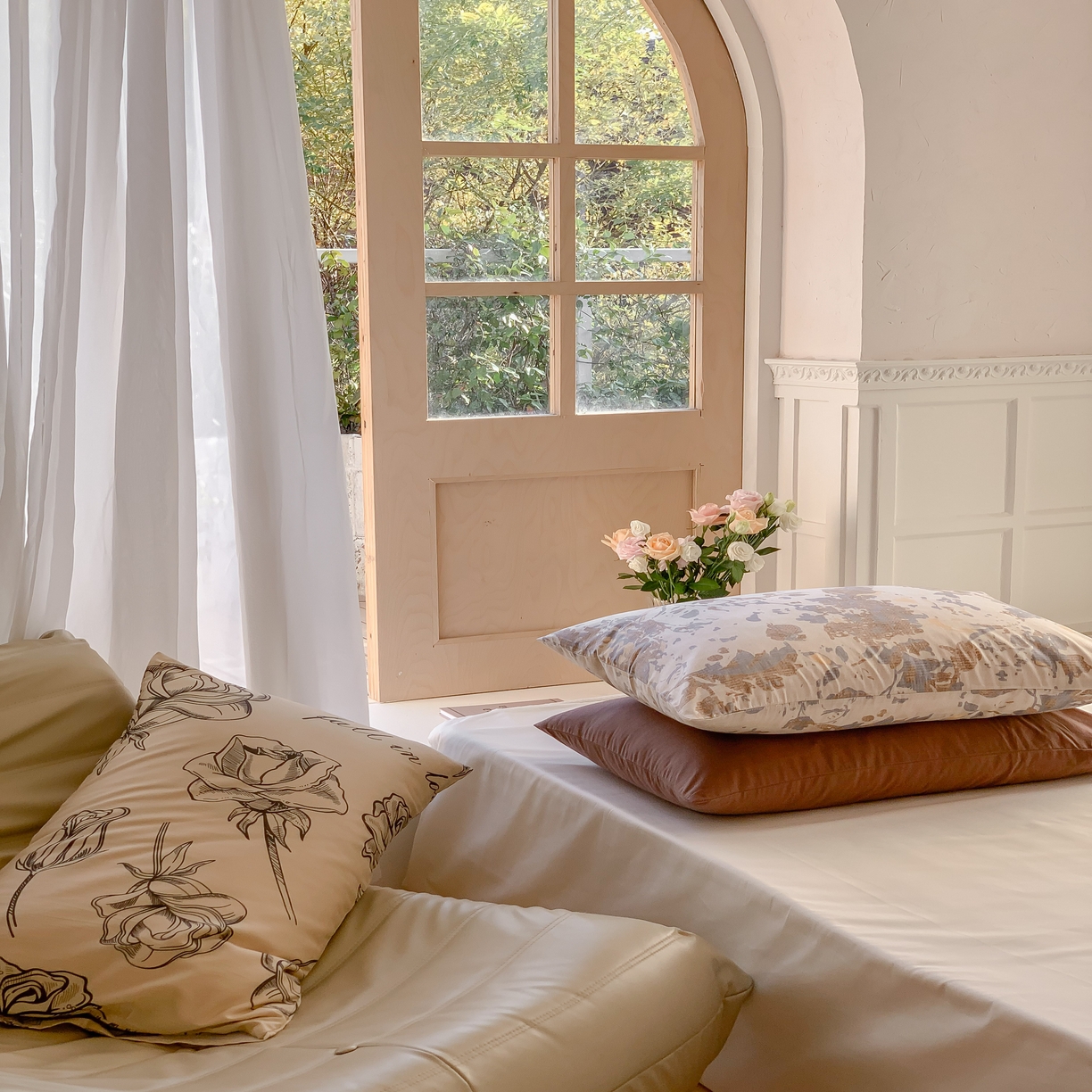 91家纺网 家纺一手货源 找家纺 窝米 全棉斜纹枕套（花卉类） 繁花枕套