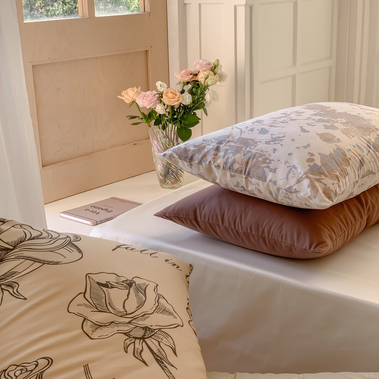 91家纺网 家纺一手货源 找家纺 窝米 全棉斜纹枕套（花卉类） 繁花枕套