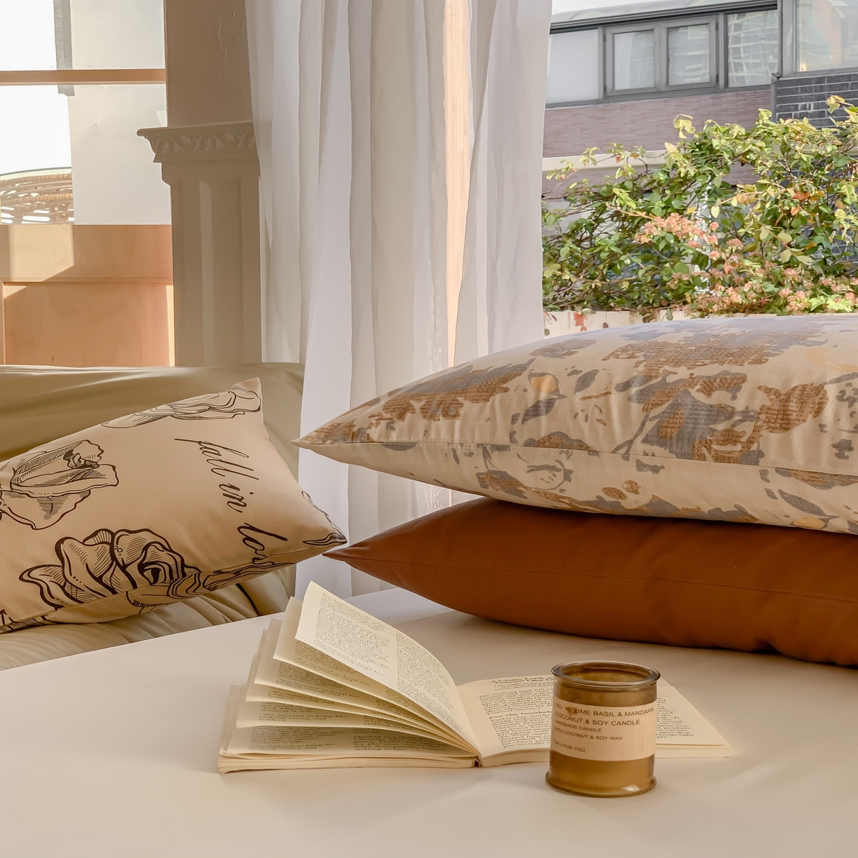 91家纺网 家纺一手货源 找家纺 窝米 全棉斜纹枕套（花卉类） 繁花枕套