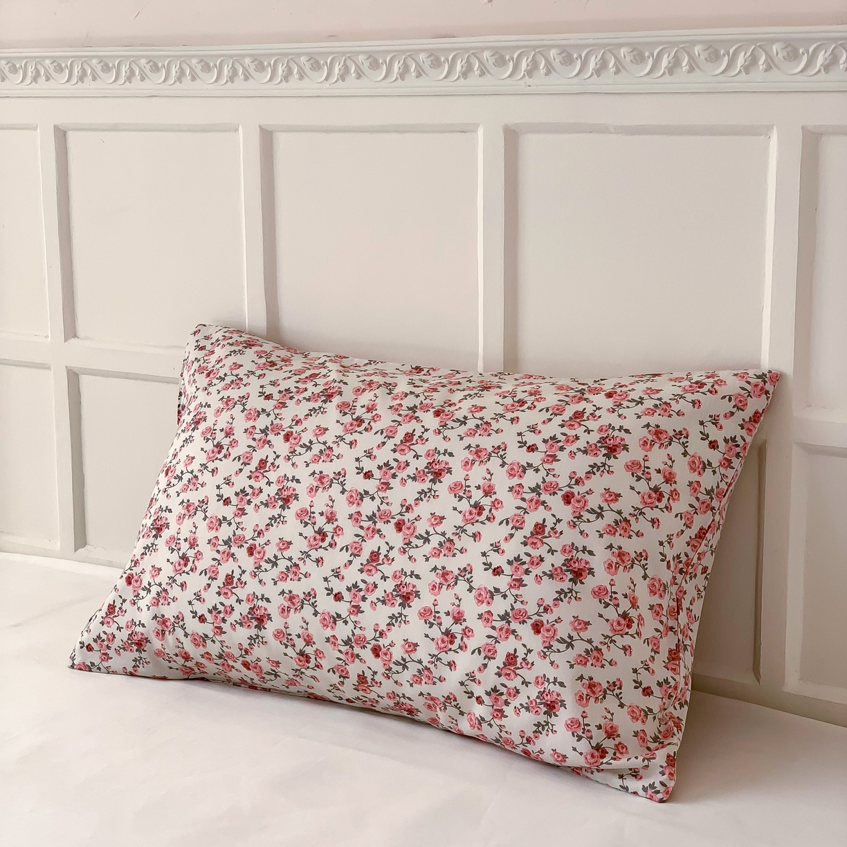 91家纺网 家纺一手货源 找家纺 窝米 全棉斜纹枕套（花卉类） 苏蕾枕套