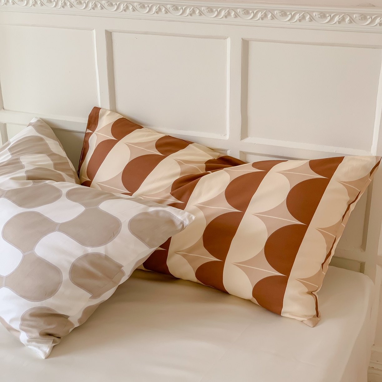 91家纺网 家纺一手货源 找家纺 窝米 全棉斜纹枕套（简约类） 大西洋卡其枕套