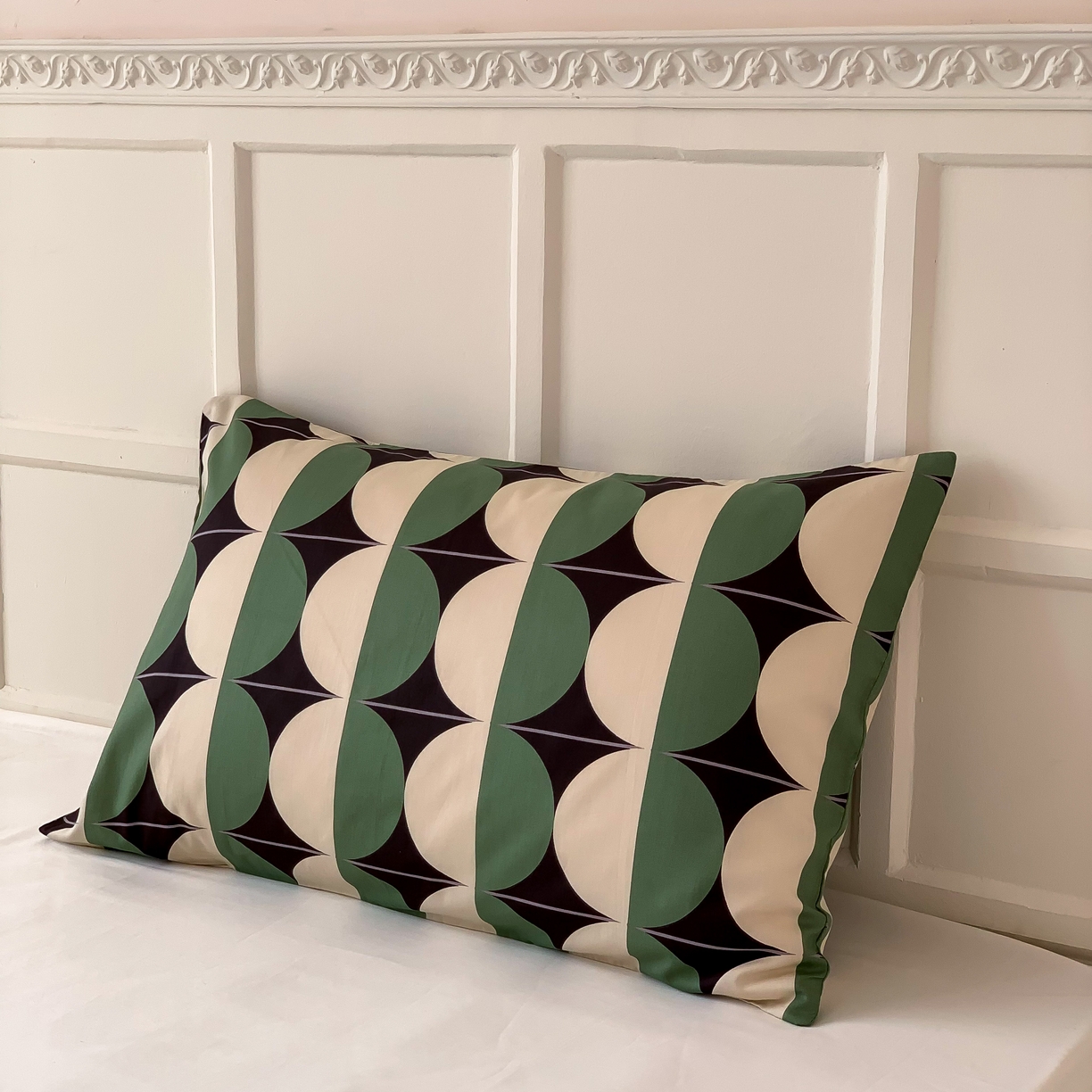 91家纺网 家纺一手货源 找家纺 窝米 全棉斜纹枕套（简约类） 大西洋绿枕套