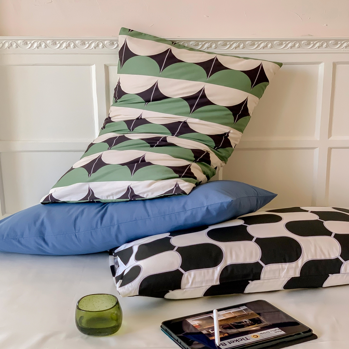 91家纺网 家纺一手货源 找家纺 窝米 全棉斜纹枕套（简约类） 卡门黑枕套