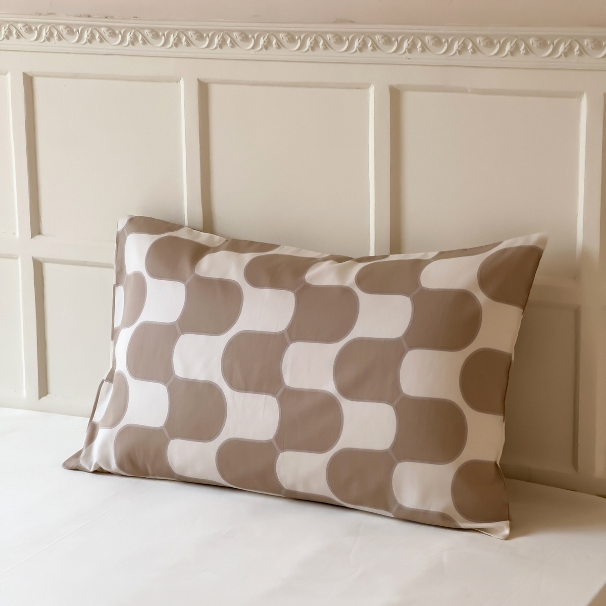 91家纺网 家纺一手货源 找家纺 窝米 全棉斜纹枕套（简约类） 卡门浅驼枕套