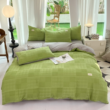 91家纺网 家纺一手货源 找家纺 （总）澳梵家居 2023新品全棉华夫格床单单品