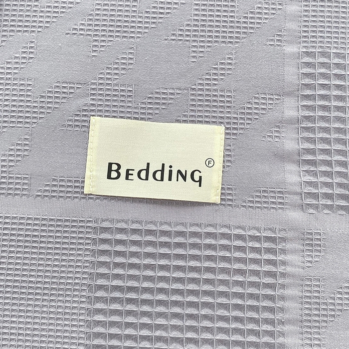 91家纺网 家纺一手货源 找家纺 澳梵家居 2023新品全棉华夫格床笠单品 千鸟格-灰色