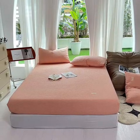 91家纺网 家纺一手货源 找家纺 （总）澳梵家居 2023新品全棉华夫格床笠单品