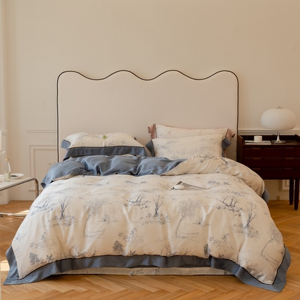 91家纺网 家纺一手货源 找家纺 （总）优然居 2023新款60支天丝数码印花四件套