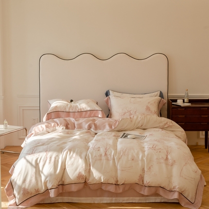 91家纺网 家纺一手货源 找家纺 （总）优然居 2023新款60支天丝数码印花四件套