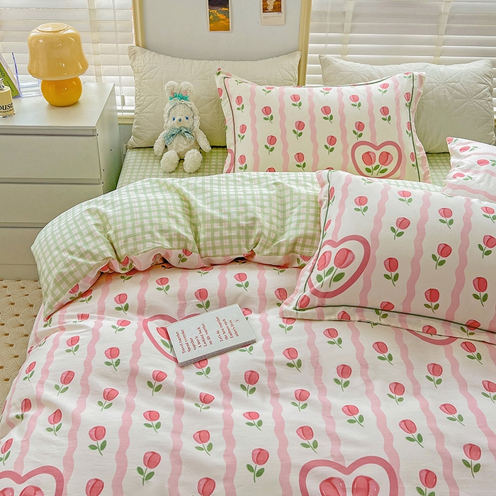 91家纺网 家纺一手货源 找家纺 乐童 2024网红直播爆款吊边＋一字绣工艺款四件套（七） 宁静