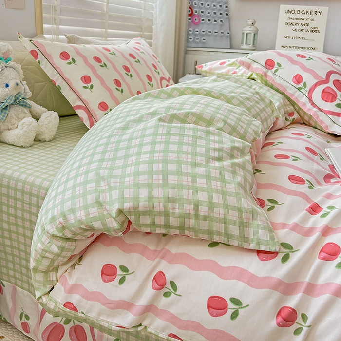 91家纺网 家纺一手货源 找家纺 乐童 2024网红直播爆款吊边＋一字绣工艺款四件套（七） 宁静