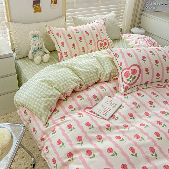 91家纺网 家纺一手货源 找家纺 乐童 2024网红直播爆款吊边＋一字绣工艺款四件套（七） 宁静