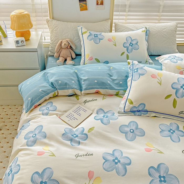 91家纺网 家纺一手货源 找家纺 乐童 2024网红直播爆款吊边＋一字绣工艺款四件套（七） 春熙