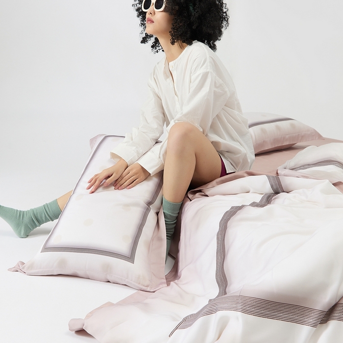 91家纺网 家纺一手货源 找家纺 涞澳 2023新款天丝印花（时尚款） 可颂