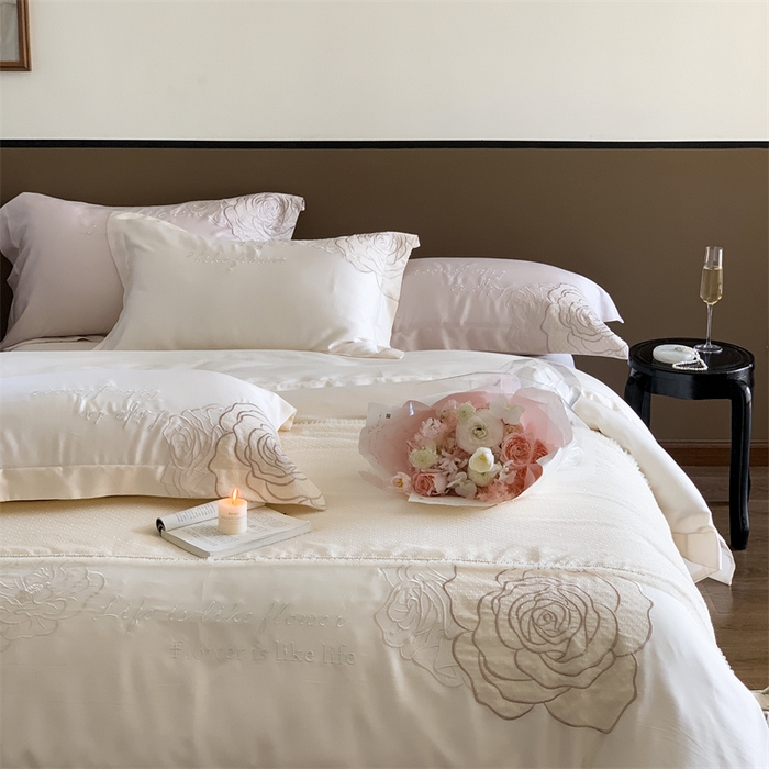 91家纺网 家纺一手货源 找家纺 MIU缪家居 2023新款80支兰精天丝四件套-梦幻鱼姬 白月光