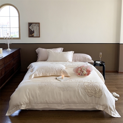 MIU缪家居 2023新款80支兰精天丝四件套-梦幻鱼姬 白月光