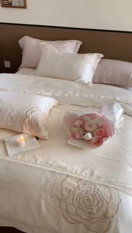 91家纺网 家纺一手货源 找家纺 MIU缪家居 2023新款80支兰精天丝四件套-梦幻鱼姬 白月光