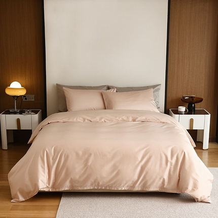 寐眠-豫皖 2023新款100支全棉长绒棉四件套 冰透粉