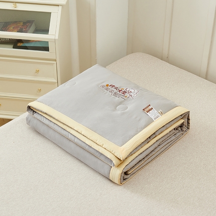 样样红被业 2023新款棉麻大豆夏凉被 高级灰