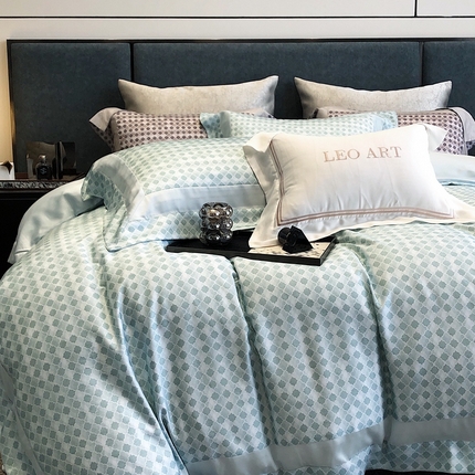 91家纺网 家纺一手货源 找家纺 （总）涞澳家纺 2023新款天丝棉四件套如梦系列